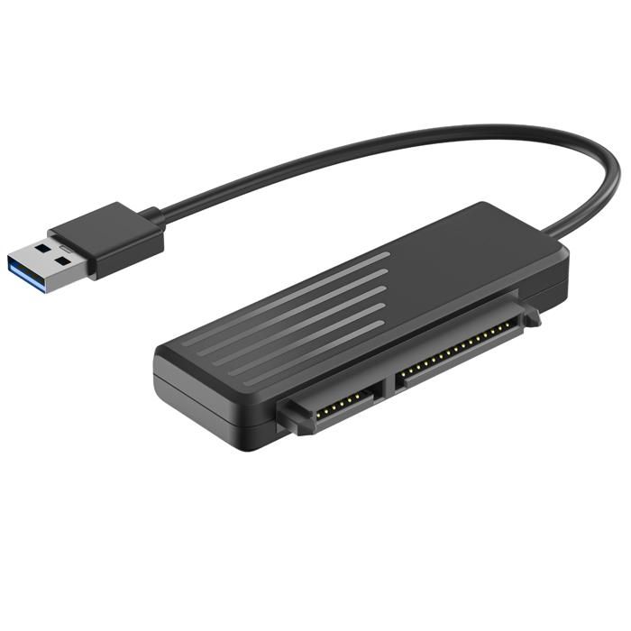 Adaptateur USB 3.0 Vers SATA Pour HDD/SSD 2,5" - Plug & Play, Compatible Windows, Mac, Linux