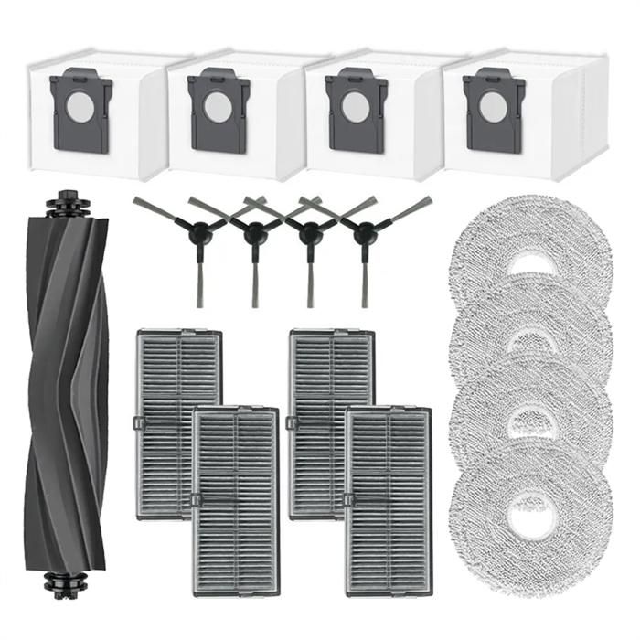 Kit De Pièces De Rechange Pour Robot Aspirateur UUM Mova S10 Et S10 Plus – Brosses, Filtres Et Chiffons Inclus