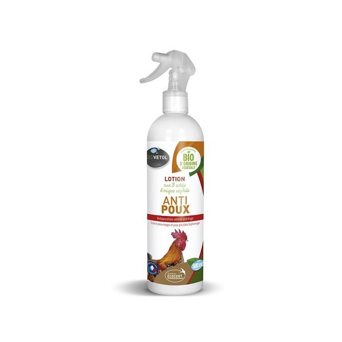 Meilleurs prix pour Lotion Anti Poux Bio Pour Poule 500ml - Biovetol