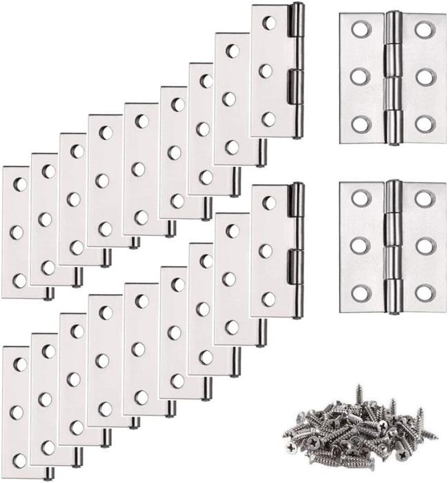 Charniere Charnière Inox 20pcs Petite Charniere Charnière plate Charnière pour La Maison Meubles Matériel Armoire Garde Porte