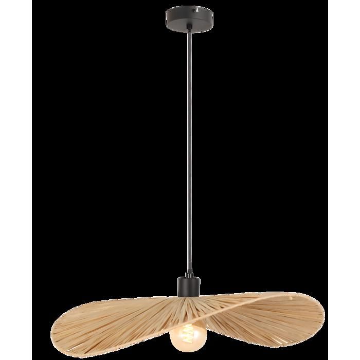 Lampe Suspendue De Plafond Toolight App1826-1Cp Lampe Pendante Au Plafond Noir Brun 60X60X16 5Cm