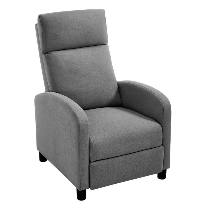 Fauteuil Relax en Lin - WOLTU Fauteuil Inclinable Rembourrée - Dossier et Repose-Pieds Réglables Appui-tête - Gris Foncé Fauteuil Relax en Lin - WOLTU Fauteuil Inclinable Rembourrée - Dossier et Repose-Pieds Réglables Appui-tête - Gris Foncé