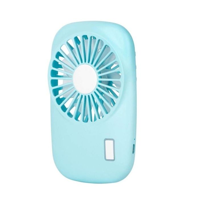 Mini ventilateur portable - NOBRAND - P10 - Rechargeable USB - 2 vitesses - Bleu - Nobrand