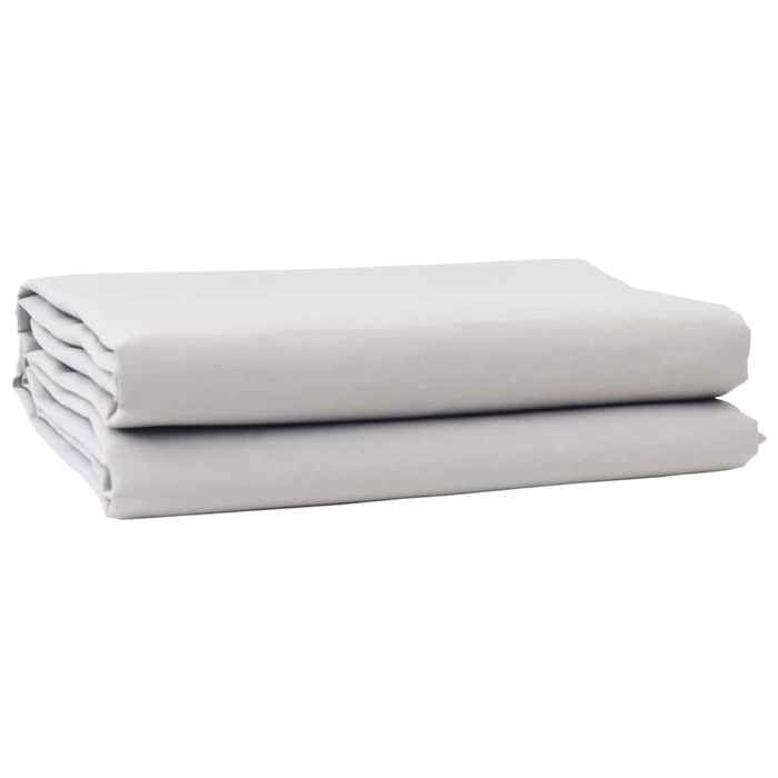 vidaXL Toile de rechange pour auvent Gris clair 1000 x 160 cm 42000828