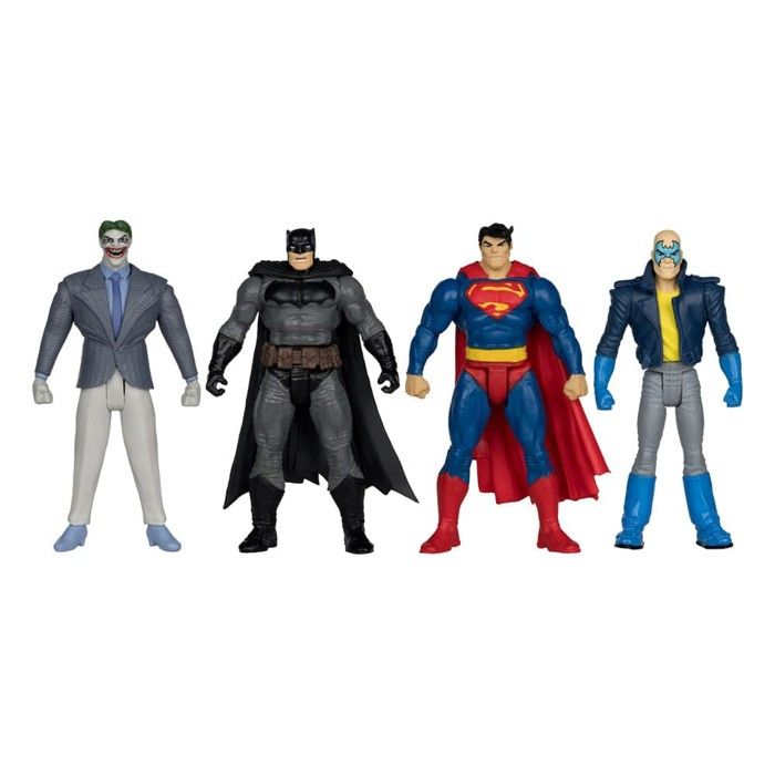 McFarlane Toys - DC Direct Page Punchers - Pack 4 figurines Batman & Son of Batman & Superman & Joker 7 cm