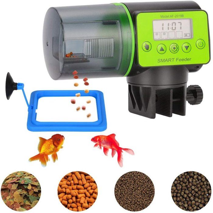 Distributeur automatique de nourriture pour poissons - 200 ml - Distributeur automatique de nourriture pour poissons - Poissons - No