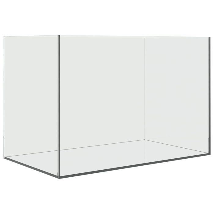 Aquarium en verre rectangulaire - vidaXL - 60x35x40 cm - Blanc - Verre robuste - Bords lisses - Sans couture