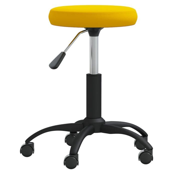 NEUF 2026 CHIC Chaise de salle à manger SWEETY Hauteur réglable Jaune moutarde Velours 31x(42-54) cm CCC2754
