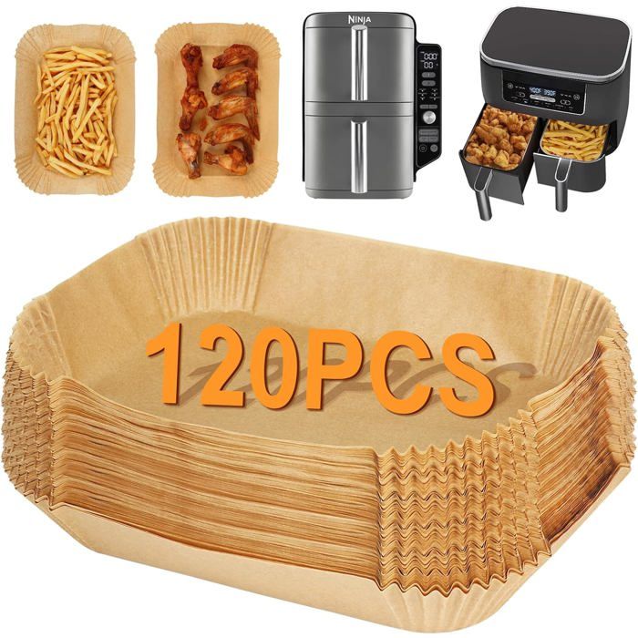 LaBlanc - Papier Cuisson pour Air Fryer,300 Pièces 20,5x14cm Rectangulair Paper Liners Friteuse Sans Huile Accessoires pour Dual Zone Double Stack Friteuse à Air, compatible avec Ninja AF300EU/AF400EU LaBlanc - Papier Cuisson pour Air Fryer,300 Pièces 20,5x14cm Rectangulair Paper Liners Friteuse Sans Huile Accessoires pour Dual Zone Double Stack Friteuse à Air, compatible avec Ninja AF300EU/AF400EU