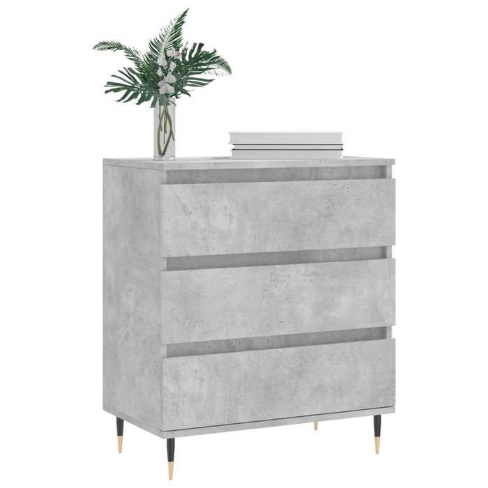 Armoire Vaisselier Durable - Gris - Buffet de cuisine - avec Rangement - Gris béton - 60x35x70cm - Bois dingénierie LH3716636