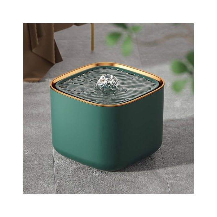 Fontaine à eau électrique pour chats，2(silencieuse，alimentation USB，bol silencieux adapté aux animaux de compagnie，piles non incluse