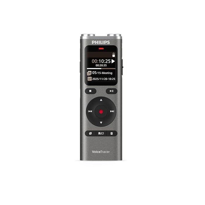 Enregistreur Audio Philips DVT2075 – 8 Go, Microphones Stéréo, Sembly AI - vue 2
