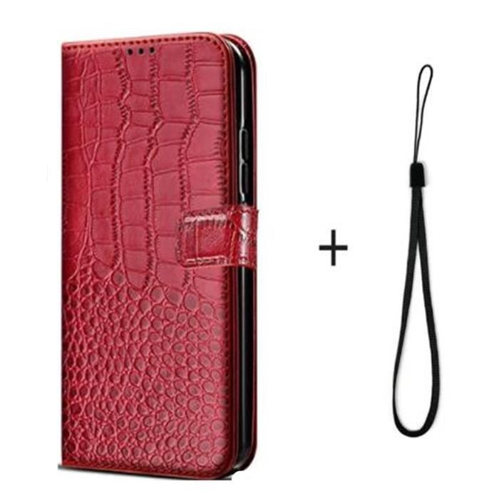 Étui à Rabat Magnétique En Cuir Pour EASSGU V40 5G - Violet Foncé Avec Motif Papillon, 3 Emplacements Pour Cartes Et Fonction Support
