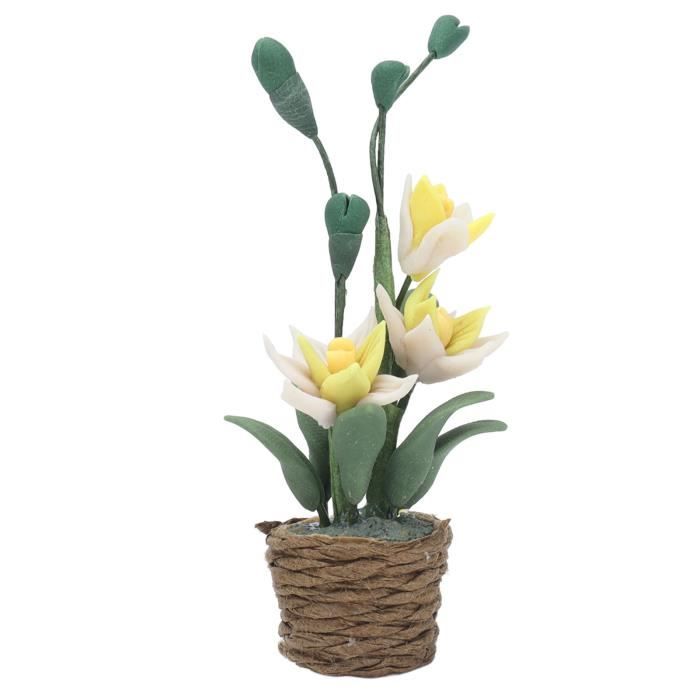 INGJIA 8 Pcs Plantes Miniatures Pour Maison De Poupée - Bonsaï 1:12, Mini Plantes En Pot, Décoration Jardin Féérique