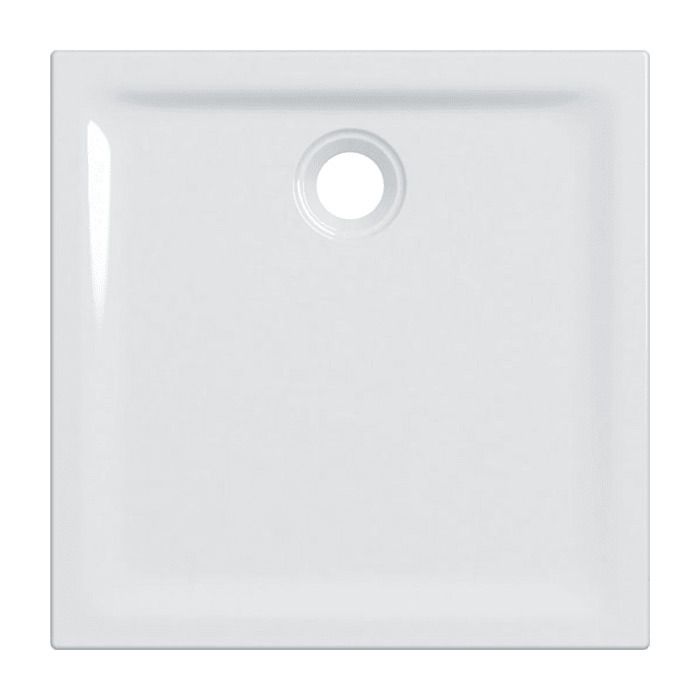 Allia Receveur Prima céramique 80x80 ultra-plat à poser à encastrer avec traitement antigliss émaillé 4 côtés traitement antiglis...