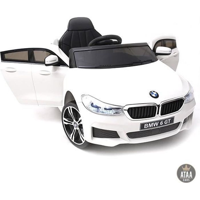 BMW 6 GT Licence officielle 12v Blanc - Voiture électrique pour enfant avec batterie 12v et télécommande