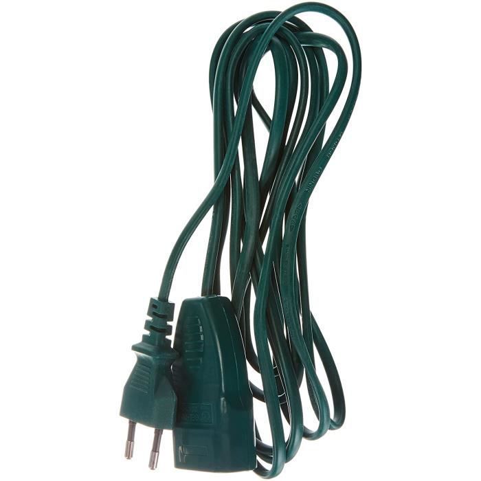 Rallonge Euro - Câble 3 m - Blanc - Câble en Plastique - IP20, 7431330 ...