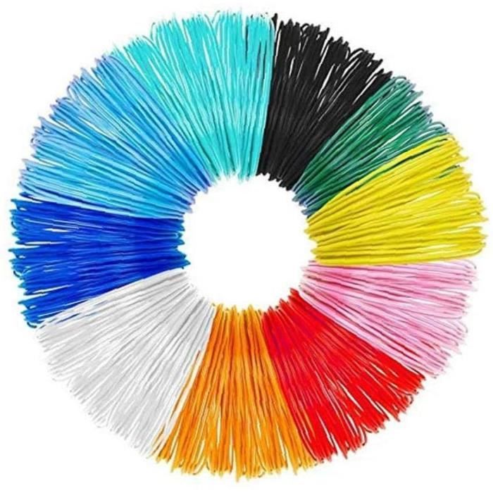 Recharges colorées de Filament de stylo 3D PLA 1.75mm crayon d