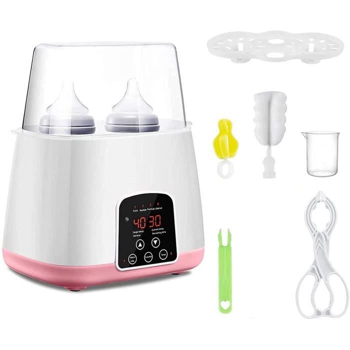 Chauffe-biberon 8 En 1 Intelligent - Température Réglable 30-100°C, Stérilisation Vapeur, Maintien Au Chaud 24h - Pour Lait Maternel Et Biberons - 11