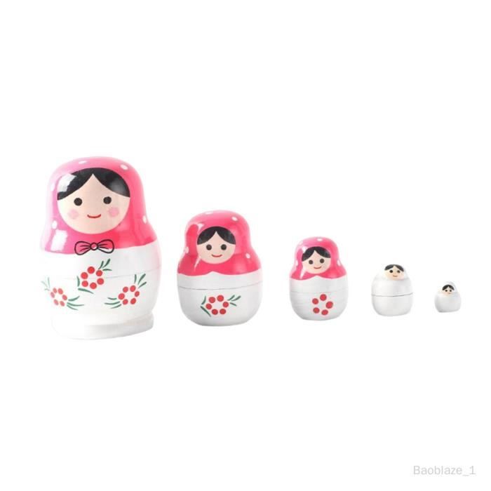 Ensemble De 10 Poupées Gigognes Empilables, Motif Panda Mignon