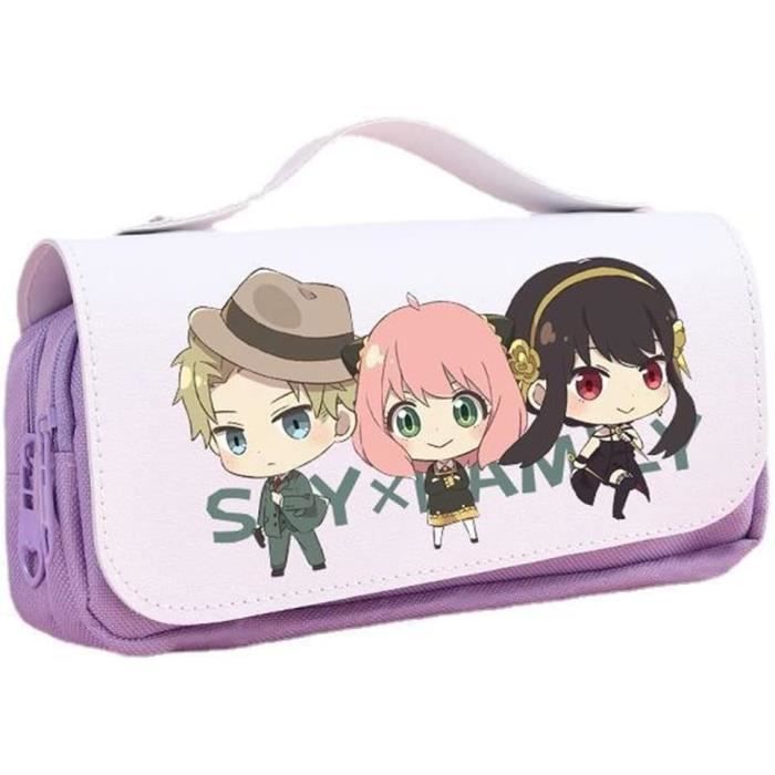 Trousse à Crayons Dessin Animé - Grande Capacité 20cm - Polyester - Pour École Et Loisirs