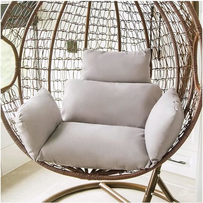 Coussins Pour Oeuf Suspendu Coussin De Chaise Œuf Suspendu - Housse Épaisse Pour Panier Hamac Jardin Et Patio Extérieur Balancoire Bebe