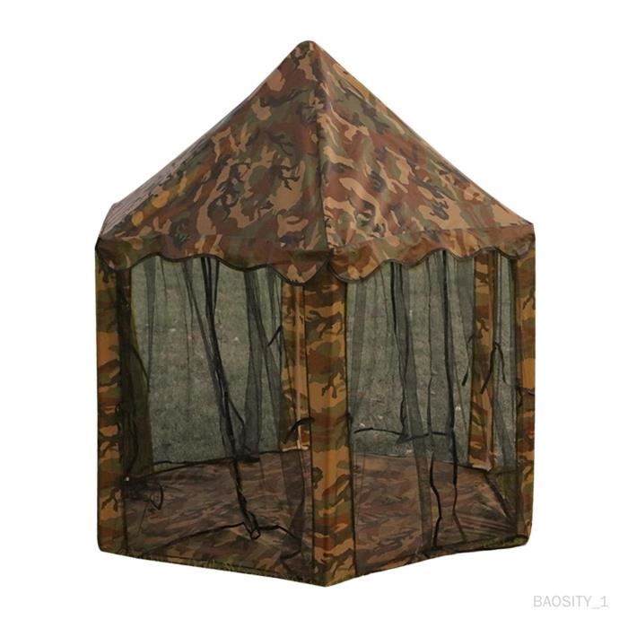 1x Tente de Gazebo Latéral 3x2M Camping Extérieur Auvent Paroi Latérale en Maille Fête Vert (Seulement 1 Côté, Toit et Cadre Non Inclus