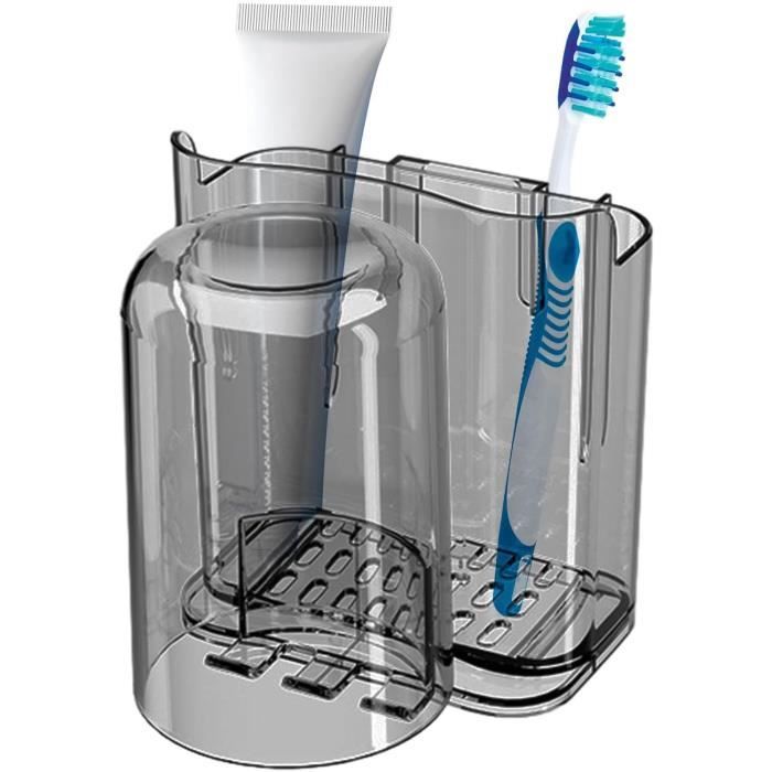 Support Mural IQLER Pour Brosse à Dents Électrique Et Rasoir - Autocollant, Avec Évacuation D'Eau