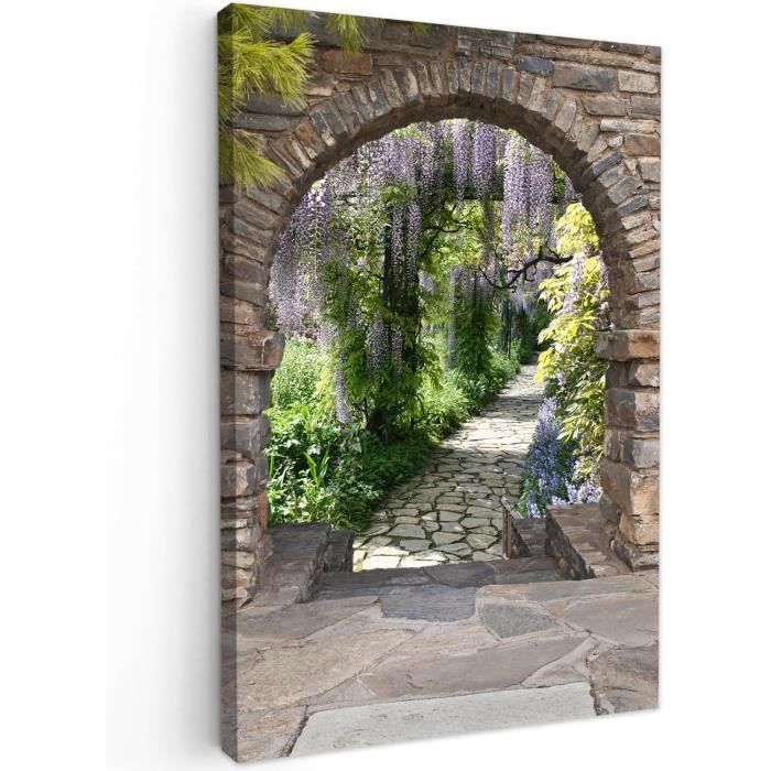 Tableau sur toile Chemin de forêt 100x70