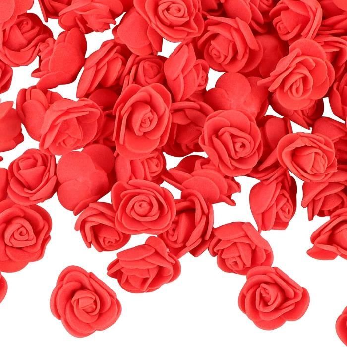 200 Fleurs Artificielles En Mousse - Roses Miniatures Blanches Pour Déco Mariage Et Maison