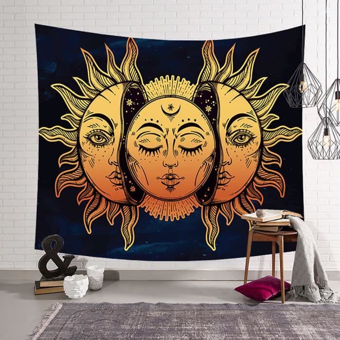 Psychedelique Lune Et Du Soleil Tenture Serviette De Plage Art Tapisserie Dorm Decoration D Interieur Coercoo Cdiscount Maison Psychedelique Lune Et Du Soleil Tenture Serviette De Plage Art Tapisserie Dorm Decoration D Interieur Coercoo Cdiscount Maison