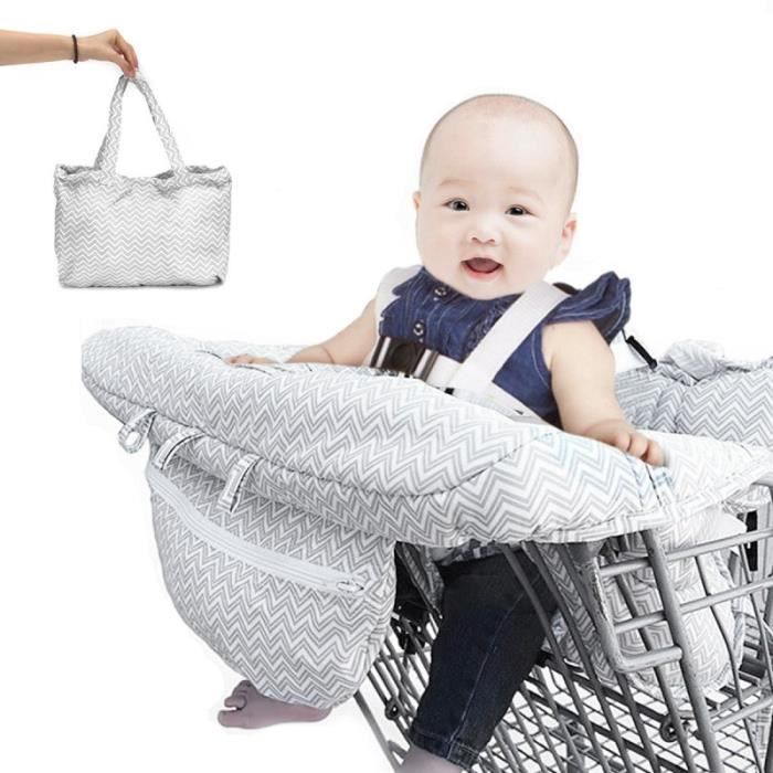 Chariot Couverture Bébé Caddie Siège Chaise Haute Coussin Pad Protecteur  Pliante