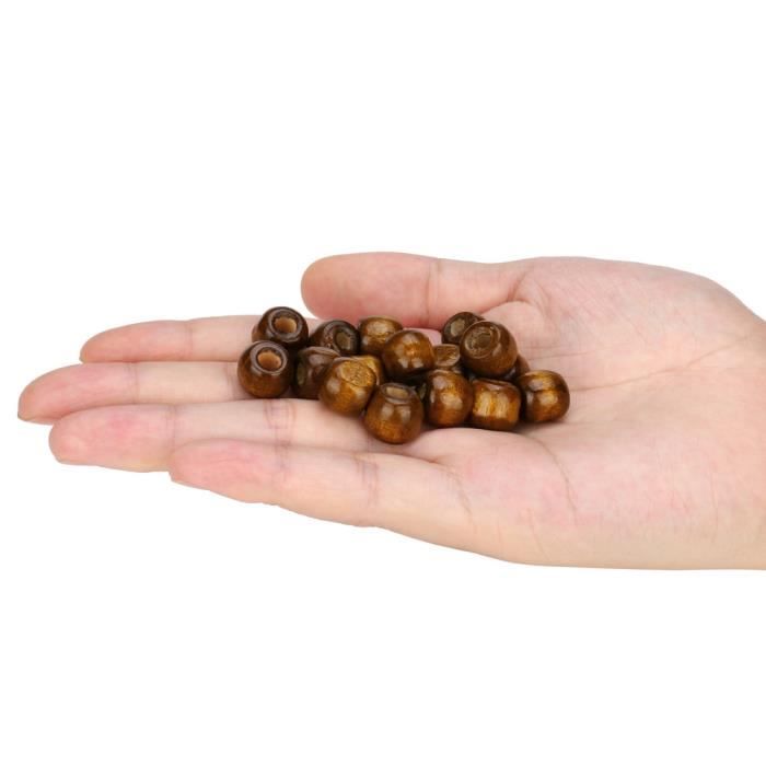 500 pièces perles 6mm avec trou couleur bordeaux