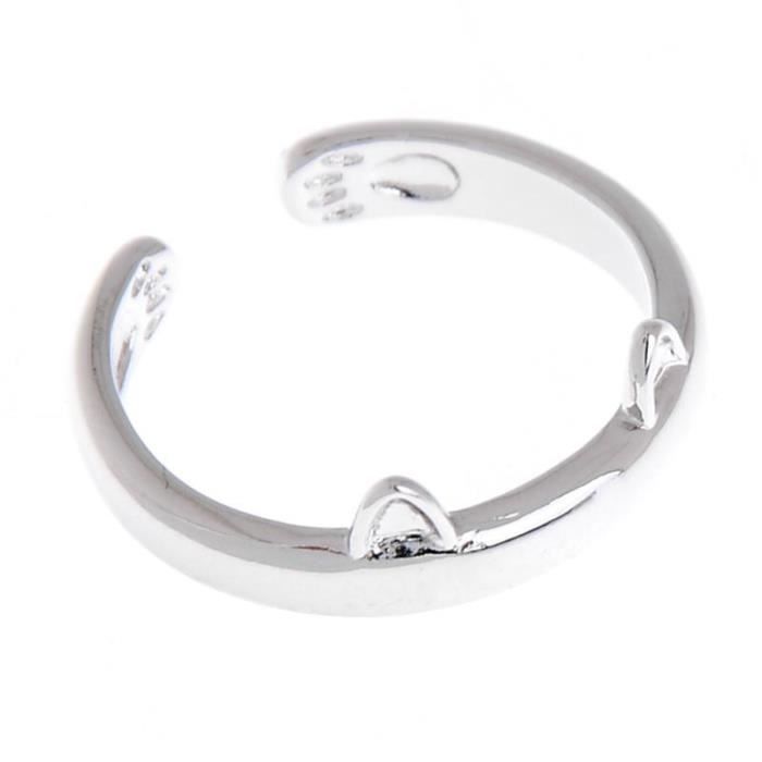 Bague Kawai Manga Oreille De Chat Plaque Argent Argent Achat Vente Bague Anneau Femme Adulte Beige Cdiscount
