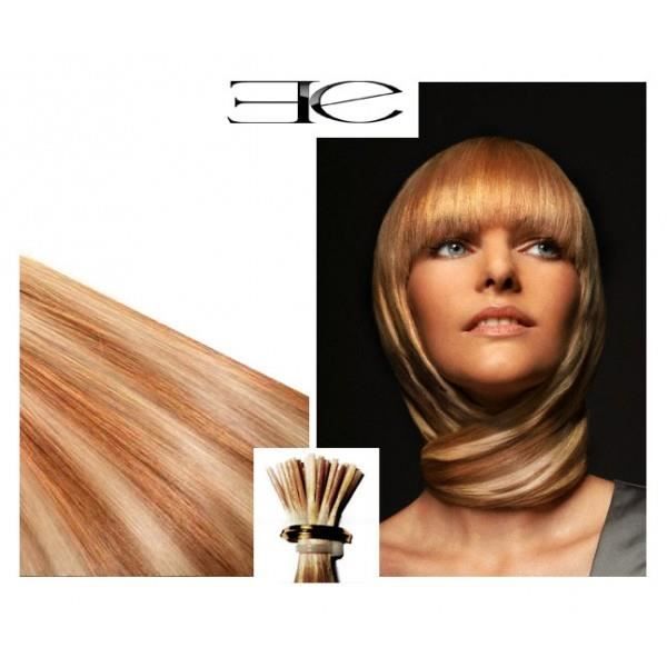 Extensions à Clip Cheveux 60 Cm - Blond Clair Cuivré Méché, Facile à Poser