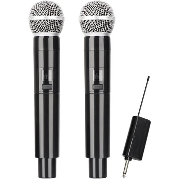 Bontempi – Microphone De Scène Avec 2 Micros – Voix, Effets, Démos, Rythmes, Connexion MP3 – 360x360x890 Mm