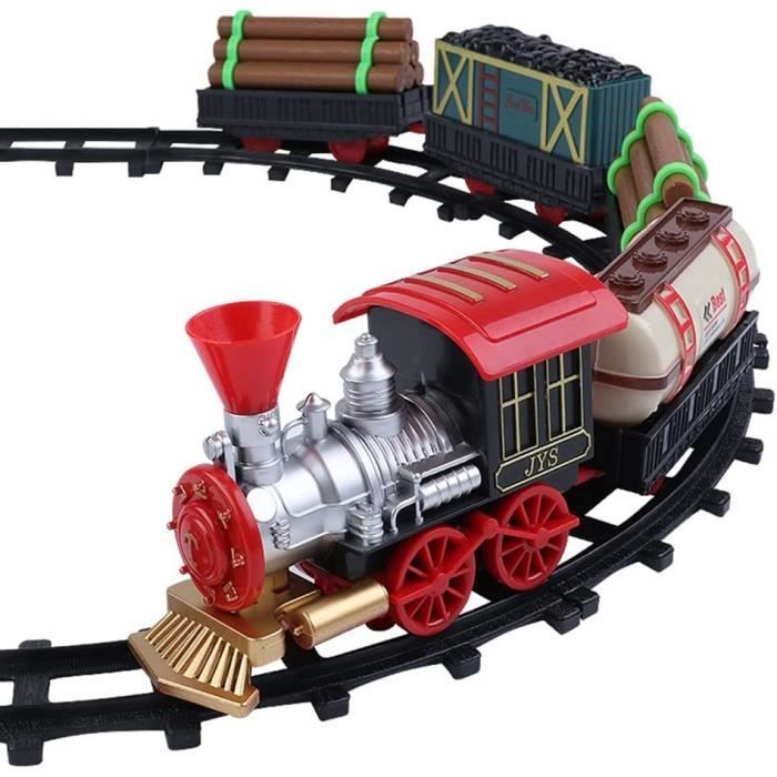 Train de Noël Jouets Train électrique à Piles Centre de Table Sapin de