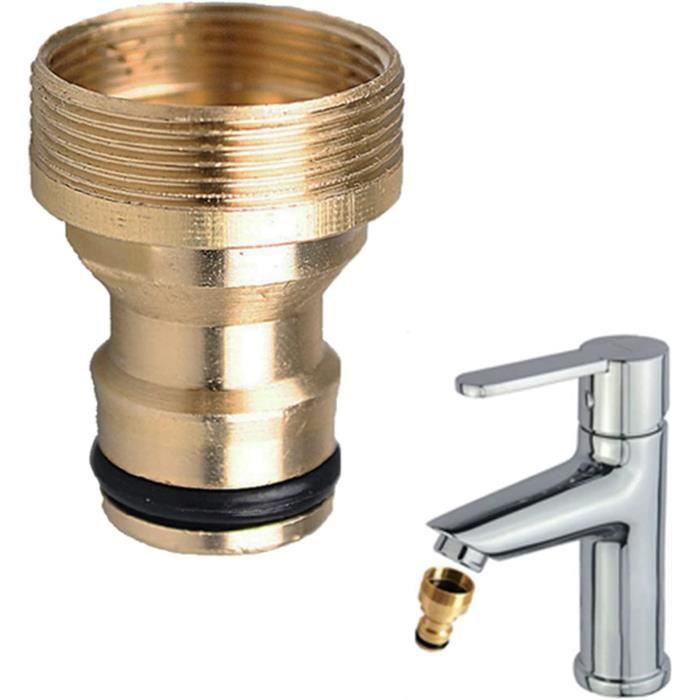 Lot De 4 Raccords Rapides En Laiton 1/2" - Pour Tuyau D'arrosage, Robinet, Jardin Et Extérieur