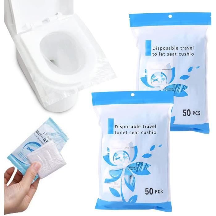 Protege WC Jetable, JProtege Toilette Jetable, Jetable Housse de Siege de Toilette pour Voyage