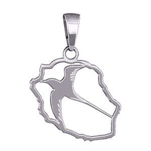 Pendentif en Argent Rhodié