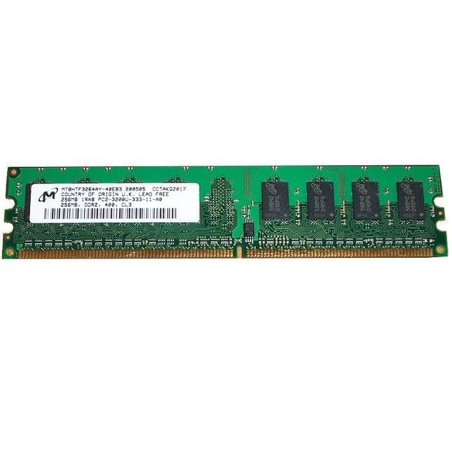 Ram Barrette Mémoire Micron 256Mb Ddr2 Pc2-3200U Mt8Htf3264Ay-40Eb3 1Rx8 Cl3 PC