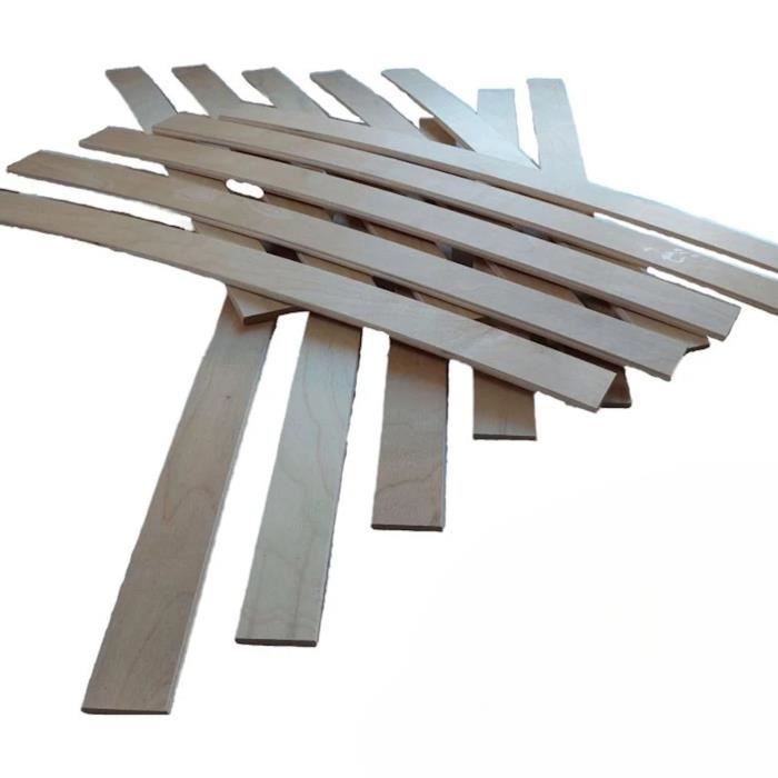 15 lattes - 680x53x8 mm - lit 140 - Pour sommier SEDAC