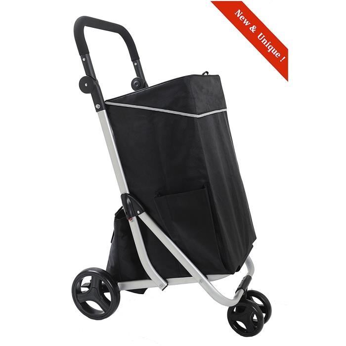 poussette de courses 4 roues