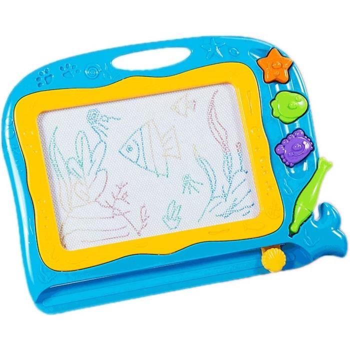 Tableau à Dessin Magnétique Noir WJWINER - Planche Éducative Enfant Avec Stylo, Idéal Dès 3 Ans