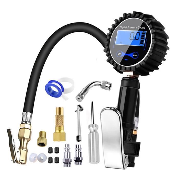 Gonfleur De Pneu Numérique Portable CZK-3665 - Sur Prise Allume-cigare 12V, Noir