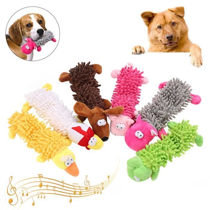 Peluche interactive - Chien mignon - Marron - Durable - Jouet à mâcher