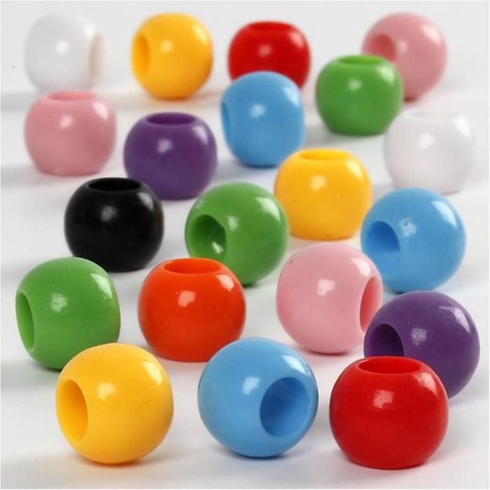 50 Perles Acryliques Boutons Plastique 3D - Formes Carrées Et Rondes Pour Artisanat DIY - 6 Mm à 12 Mm