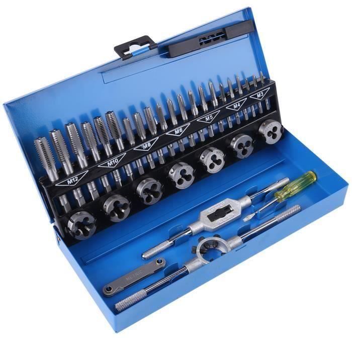 Support de robinet M3 ~ M12 clairement marqué avec taille de tarauds et filières pour auto Support de robinet M3 ~ M12 clairement marqué avec taille de tarauds et filières pour auto