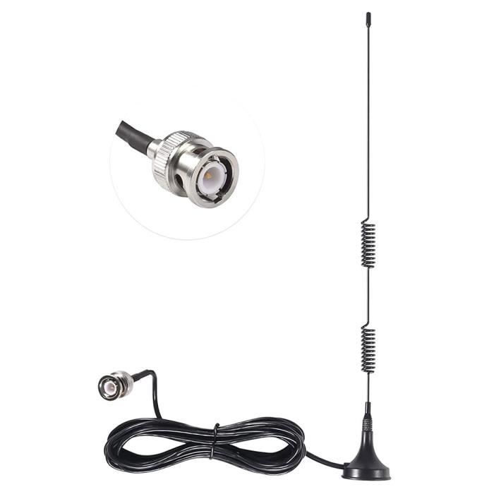 201300MHz BNC Male Antenne Vhf Uhf Radio Amateur De Police, Scanner