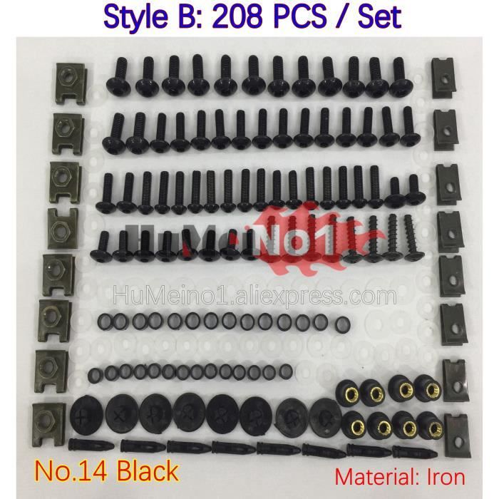 Kit De Boulons De Carénage En Aluminium CNC Rouge - Pour Moto Honda (CBR600RR, MSX125, Etc.)